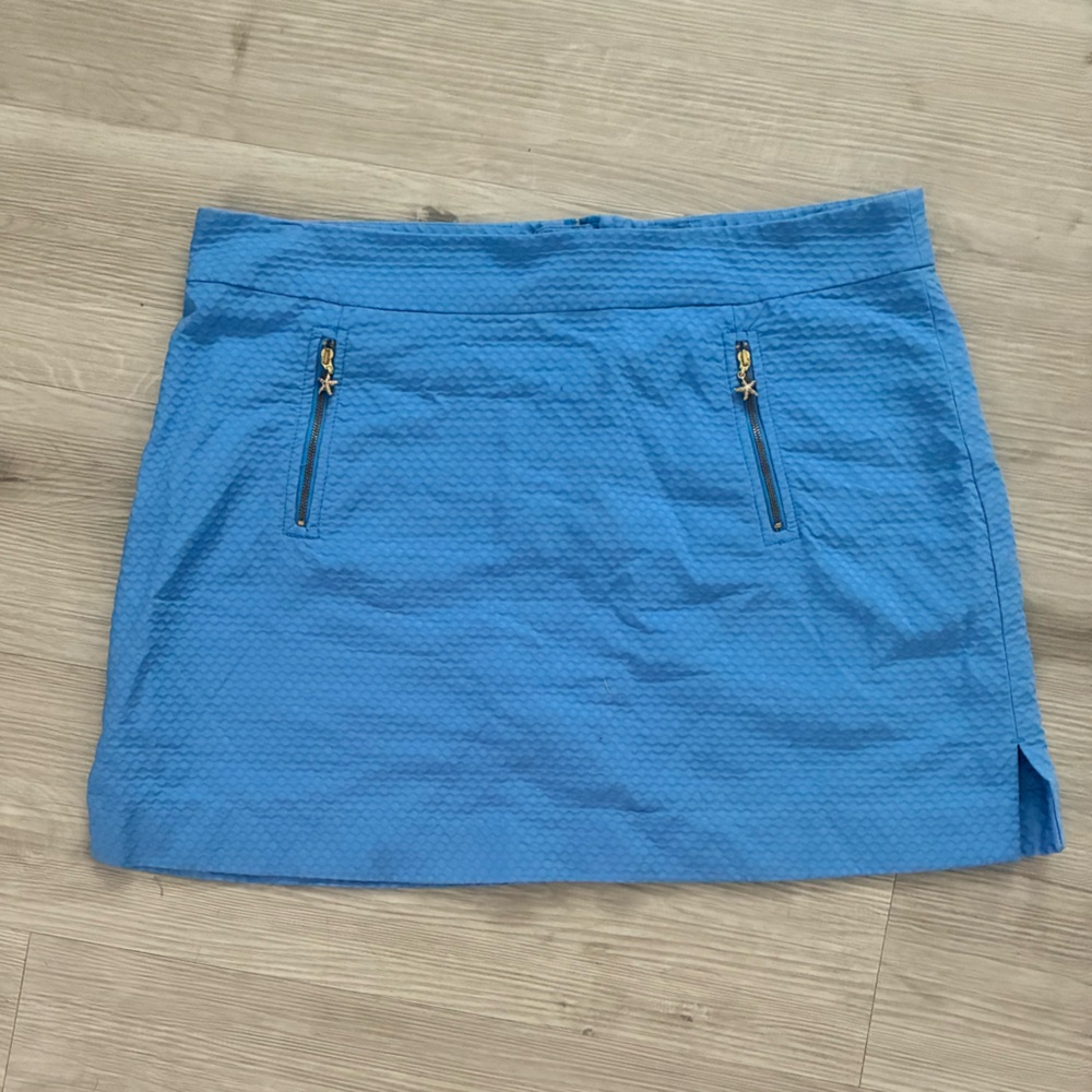 Lilly Pulitzer Vibrant Blue Skirt with Textured Design